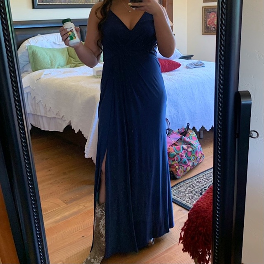 Navy Blue Bridesmaid Gown 💙